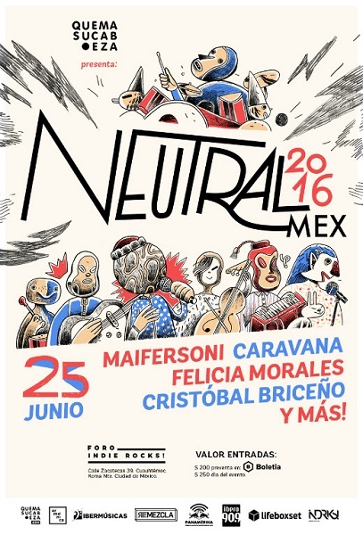 Se  presenta el cartel de Neutral México 2016